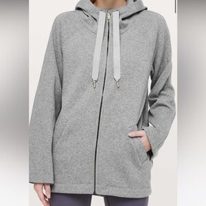 Lululemon Medium Grey Principal Dancer Zip Up Hoodie
